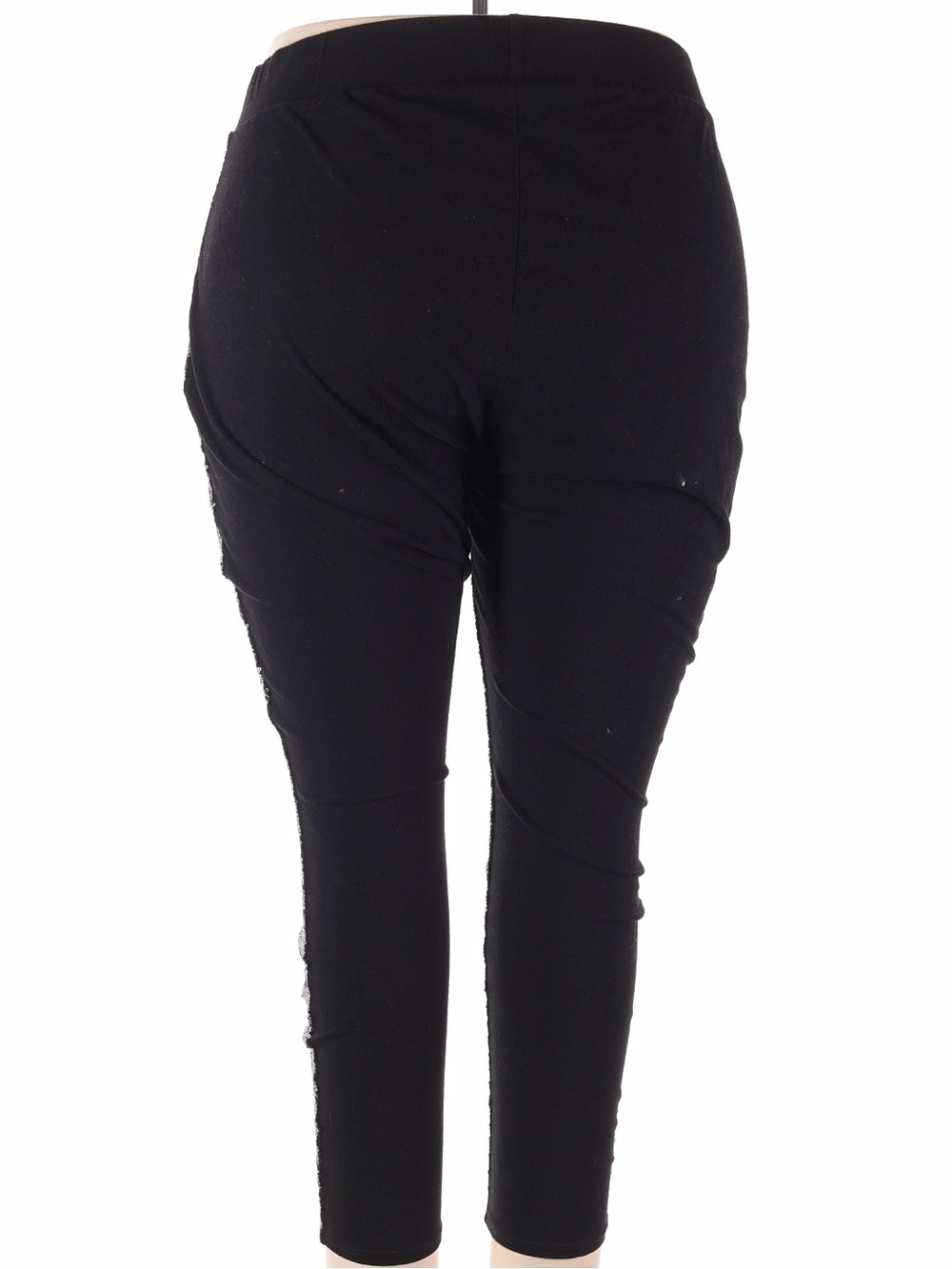 Torrid Black Full-Length Sequin Legging Holiday Chic Punk Goth Plus Size 4X - Picture 5 of 8